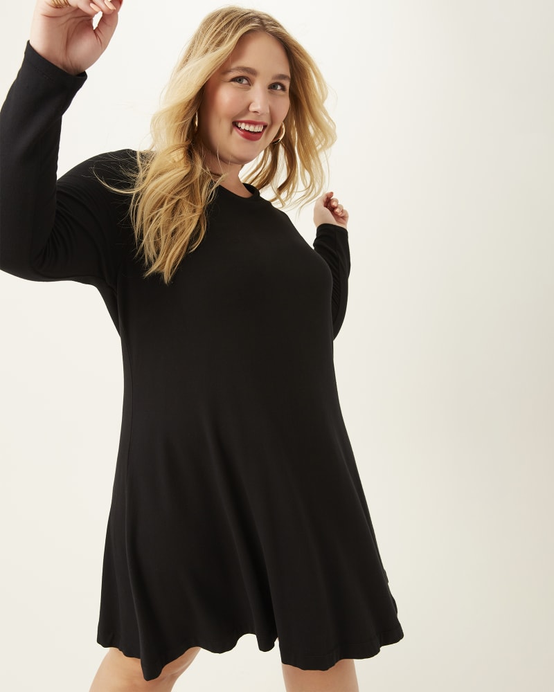 Front of plus size Mavis A-Line Knit Dress by Workshop | Dia&Co | dia_product_style_image_id:168905